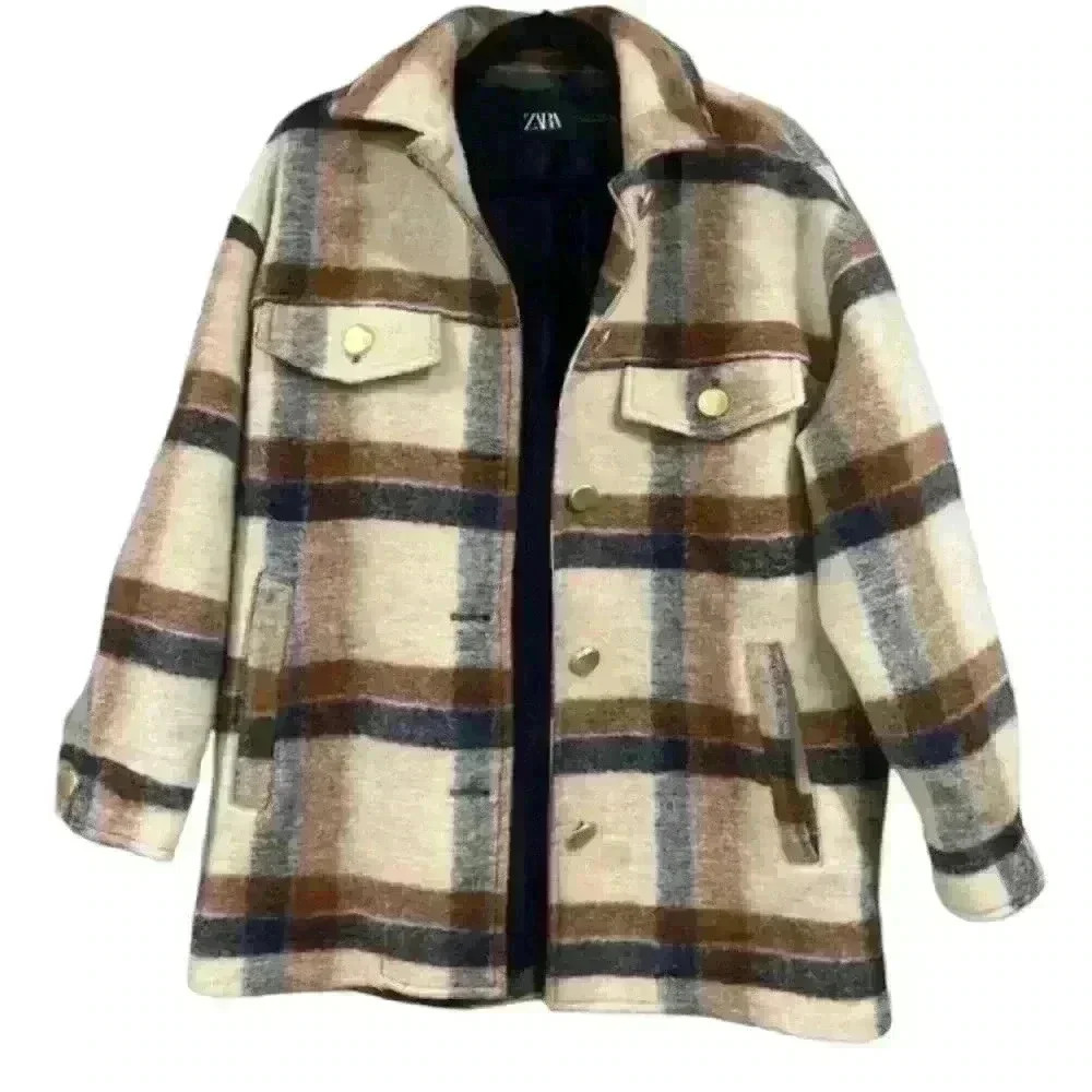 ZARA Plaid Shacket with Gold Buttons - SOLD OUT EVERYWHERE - Picture 10 of 10